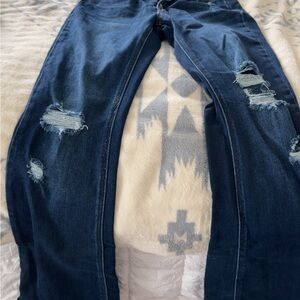 KanCan Dark Blue Distressed Jeans